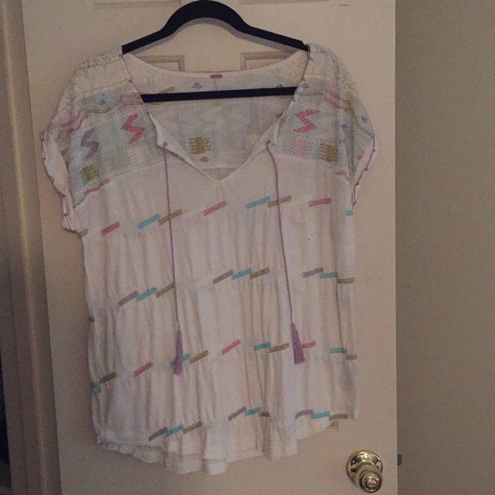 Free People Embroidered Top Size S - Picture 6 of 11